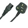 \Power Cable 810-1.8m black, UK plug RoHS\
